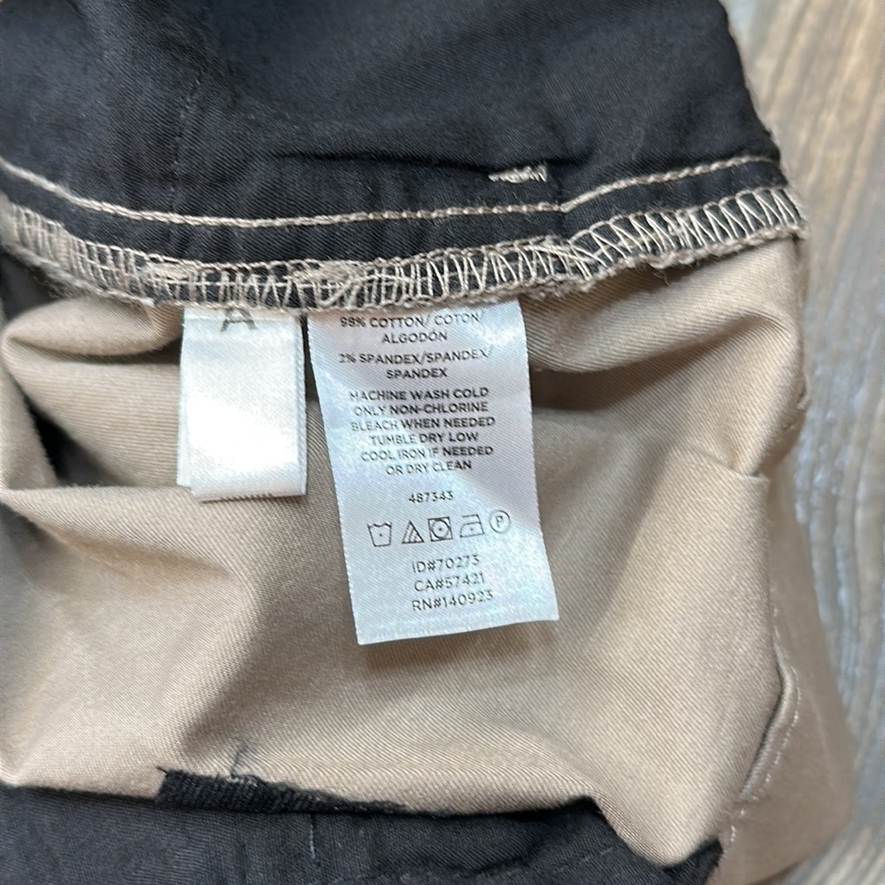 Ann Taylor Loft Original Crop Pants 10 Chino New Khaki Cropped - Picture 7 of 8